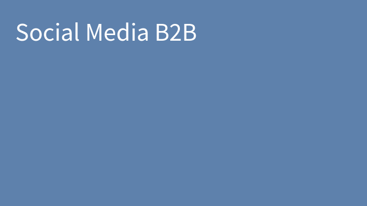 Social Media B2B