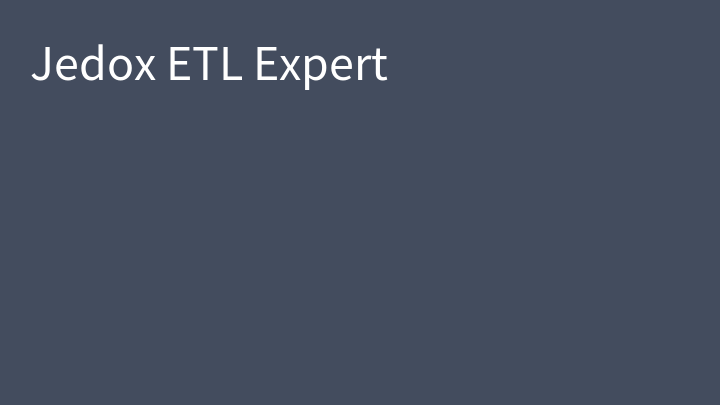 Jedox ETL Expert