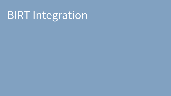BIRT Integration