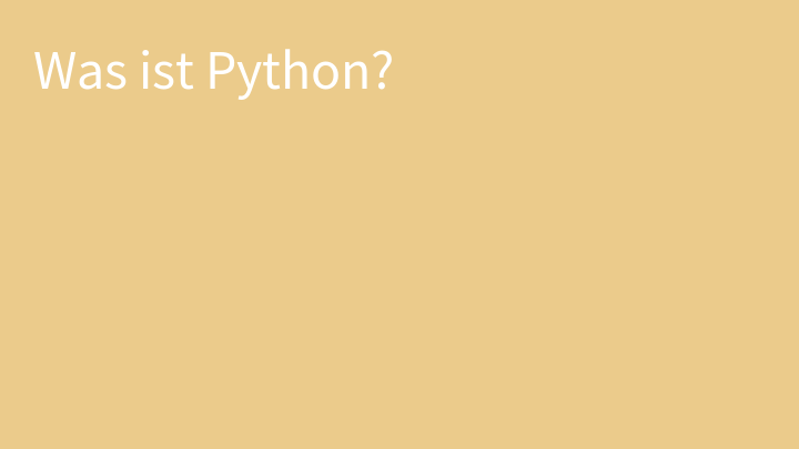 Was ist Python?