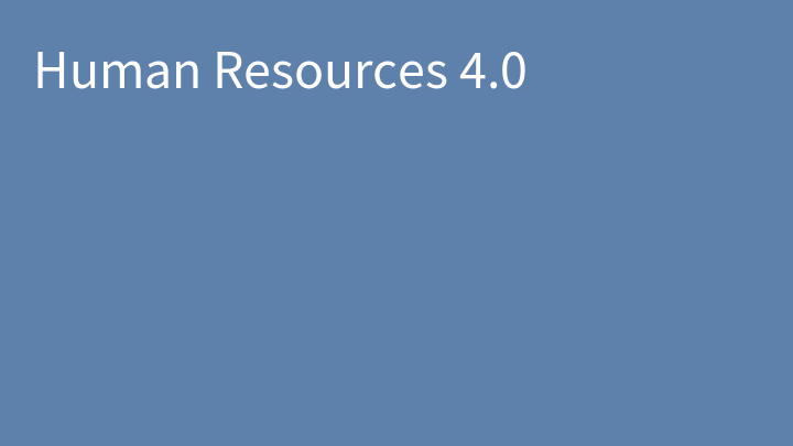 Human Resources 4.0